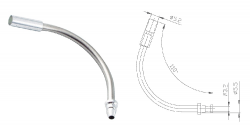 Направляюча трубка гальмівного троса 110º