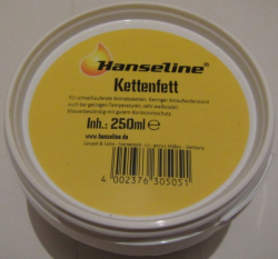 Мастило для ланцюга і планетарних втулок (консистентне) Hanseline Kettenfett, 250мл