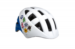 Велосипедный шлем ONRIDE Bud белый с монстрами M (54-57 см)