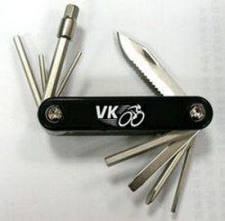 Ключі-шестигранники 2/2.5/3/4/5/6/8MM 10 в 1 VK з ножем, викрутки